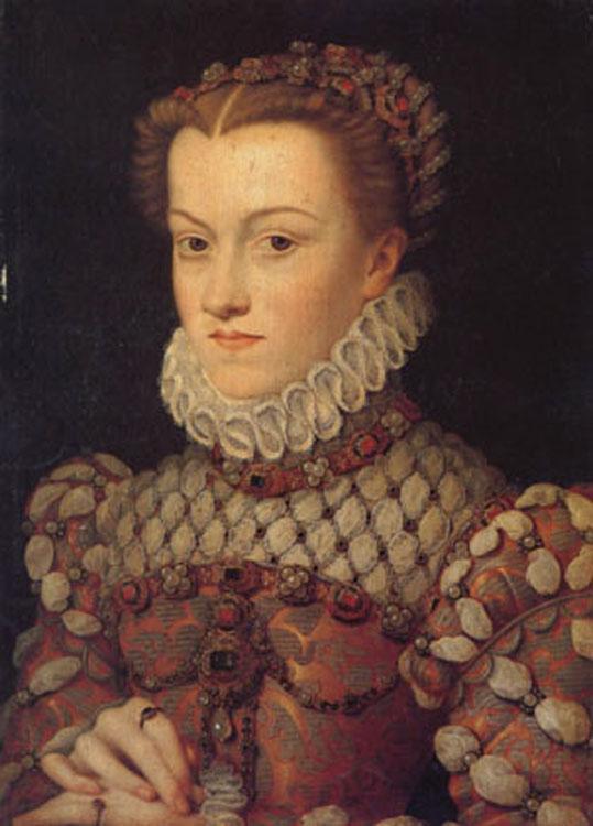 Francois Clouet Elisabeth of Austria,queen of France (mk05) Germany oil painting art